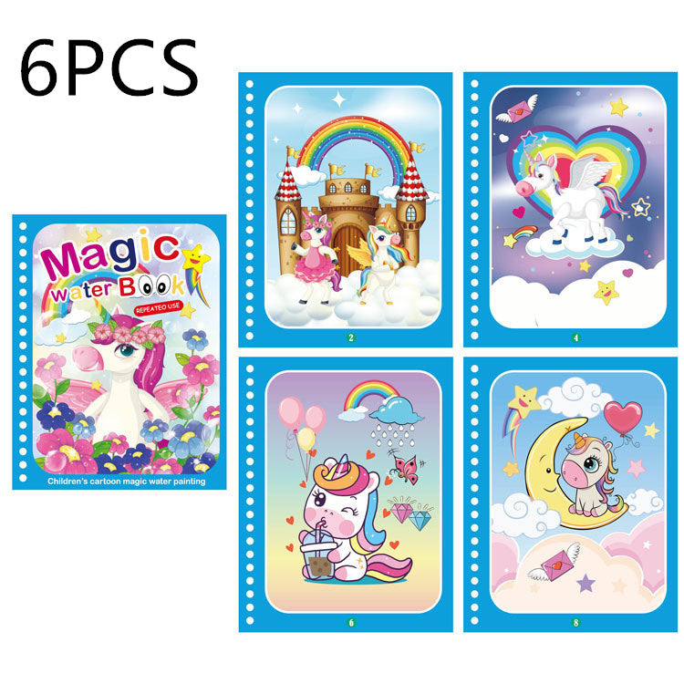 Childrens Creative Magic Water Painting Book