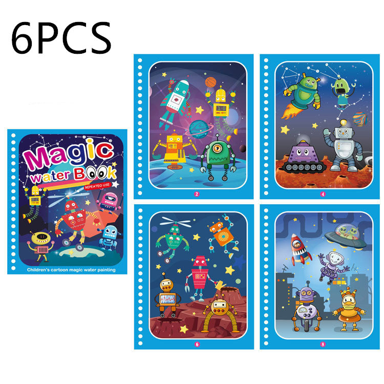 Childrens Creative Magic Water Painting Book