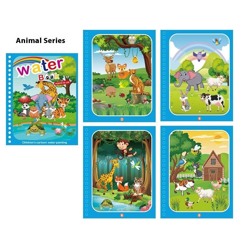 Childrens Creative Magic Water Painting Book
