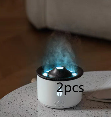 Ultrasonic Volcano Oil Humidifier Flame Aromatherapy Diffuser