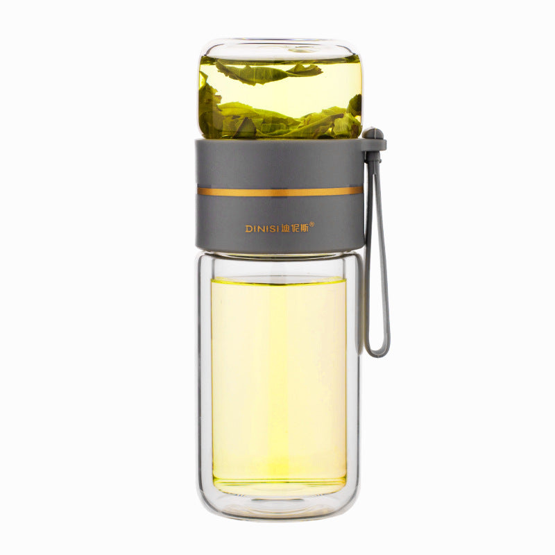 Glass Water Bottle with Tea Infuser