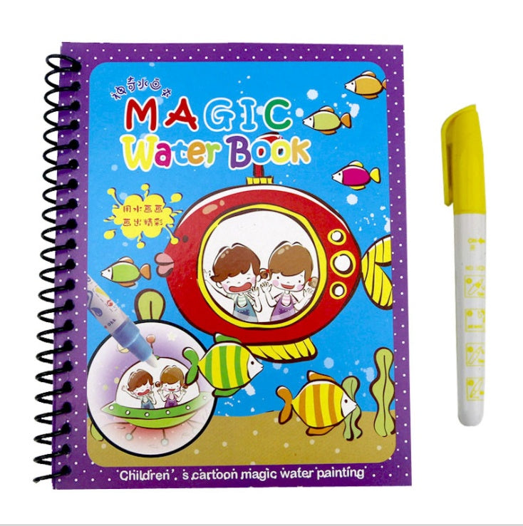 Childrens Creative Magic Water Painting Book