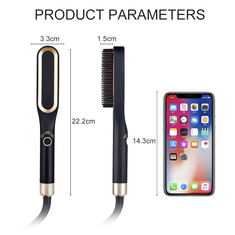 Mini Hair Straightener Brush 