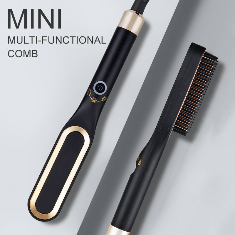 Mini Hair Straightener Brush 