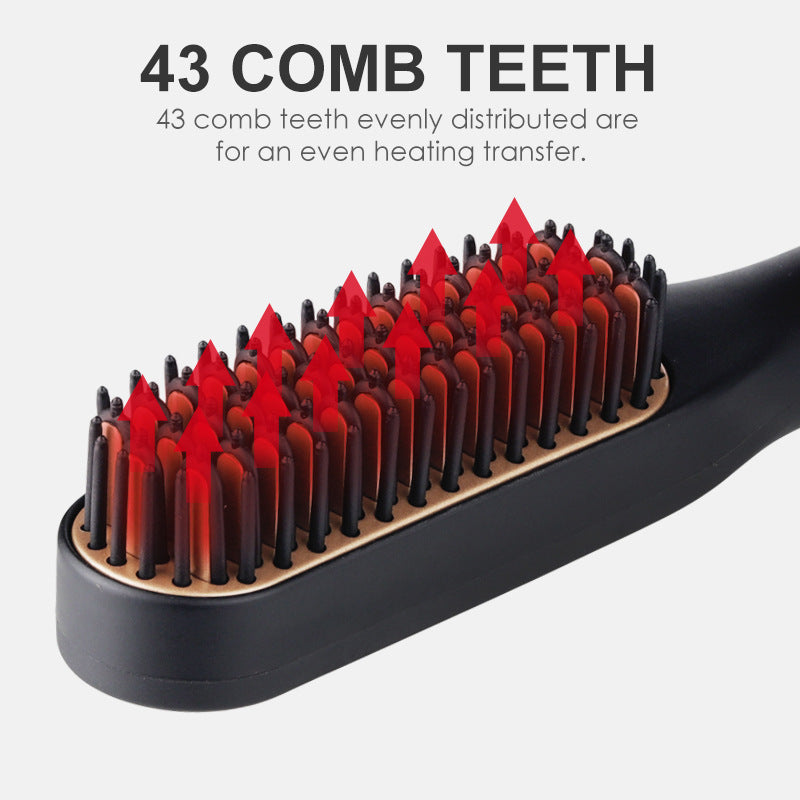Mini Hair Straightener Brush 
