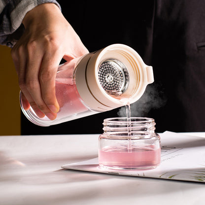 Glass Water Bottle with Tea Infuser
