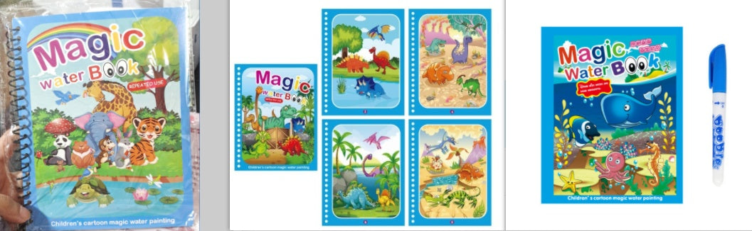 Childrens Creative Magic Water Painting Book