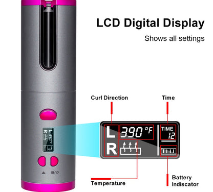 USB Wireless Curling Iron