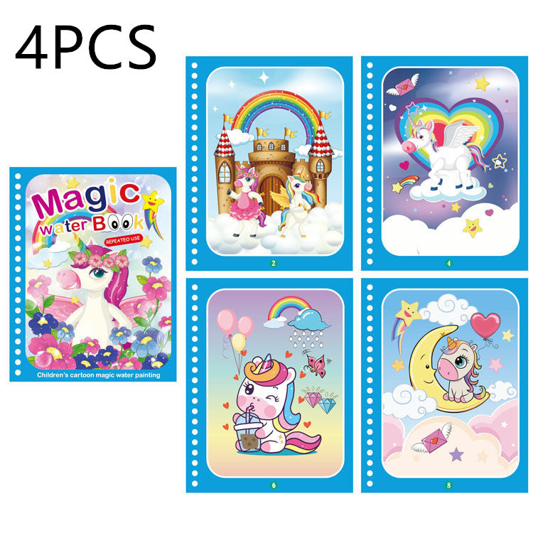 Childrens Creative Magic Water Painting Book