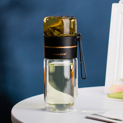 Glass Water Bottle with Tea Infuser