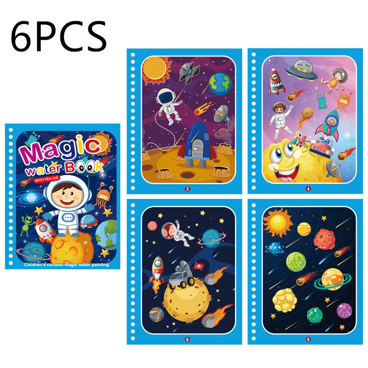 Childrens Creative Magic Water Painting Book