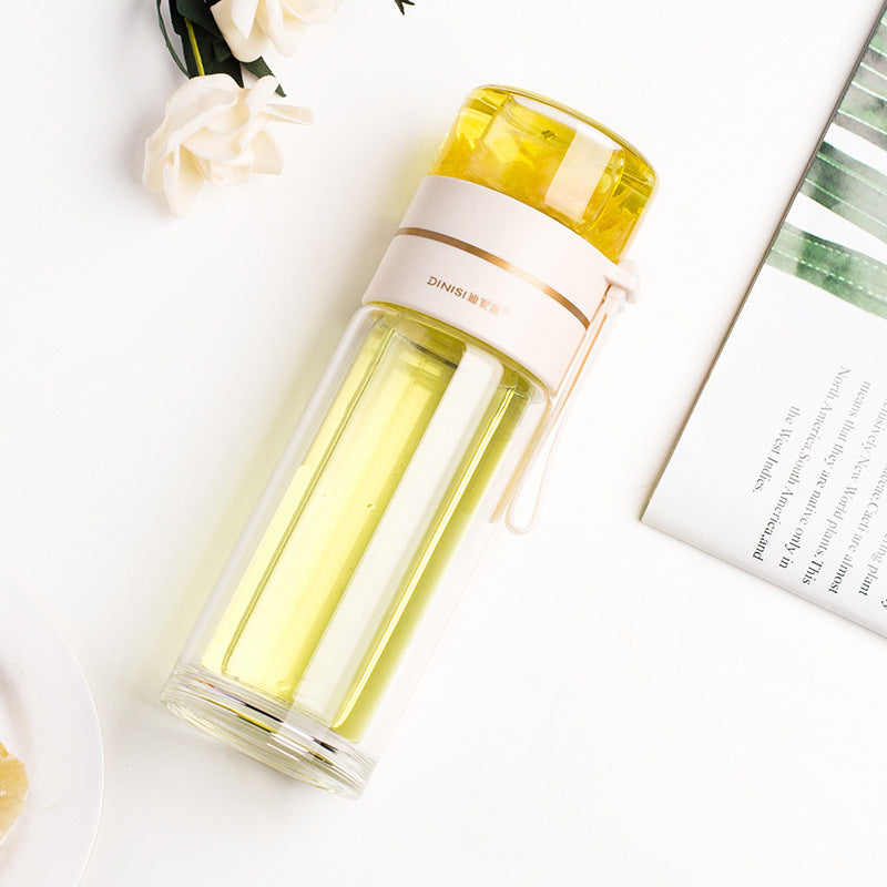 Glass Water Bottle with Tea Infuser