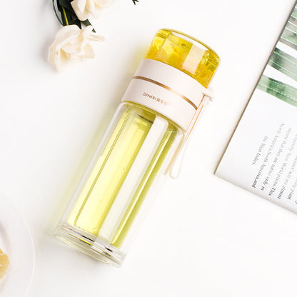 Glass Water Bottle with Tea Infuser