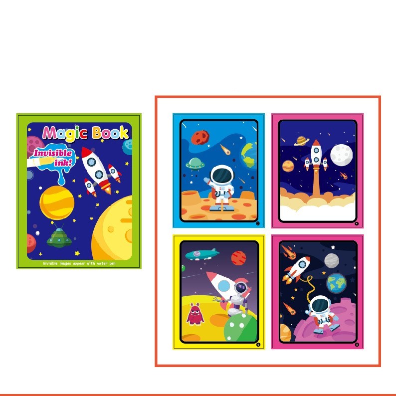Childrens Creative Magic Water Painting Book