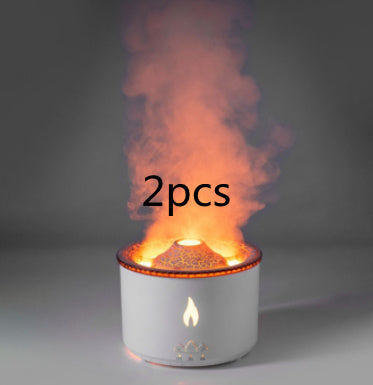 Ultrasonic Volcano Oil Humidifier Flame Aromatherapy Diffuser