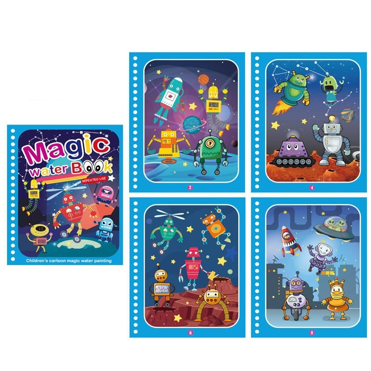 Childrens Creative Magic Water Painting Book