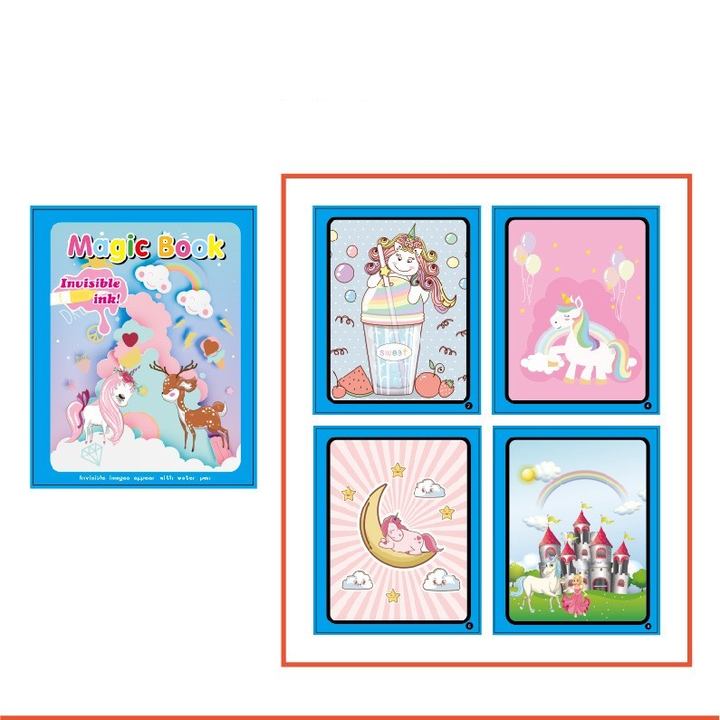 Childrens Creative Magic Water Painting Book