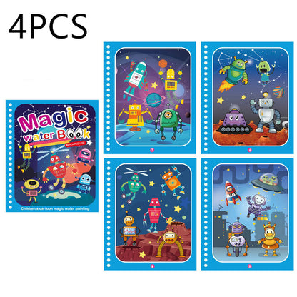 Childrens Creative Magic Water Painting Book