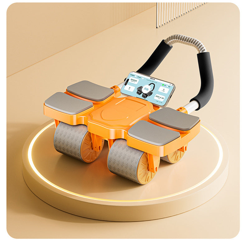 Abdominal Wheel with Automatic Rebound