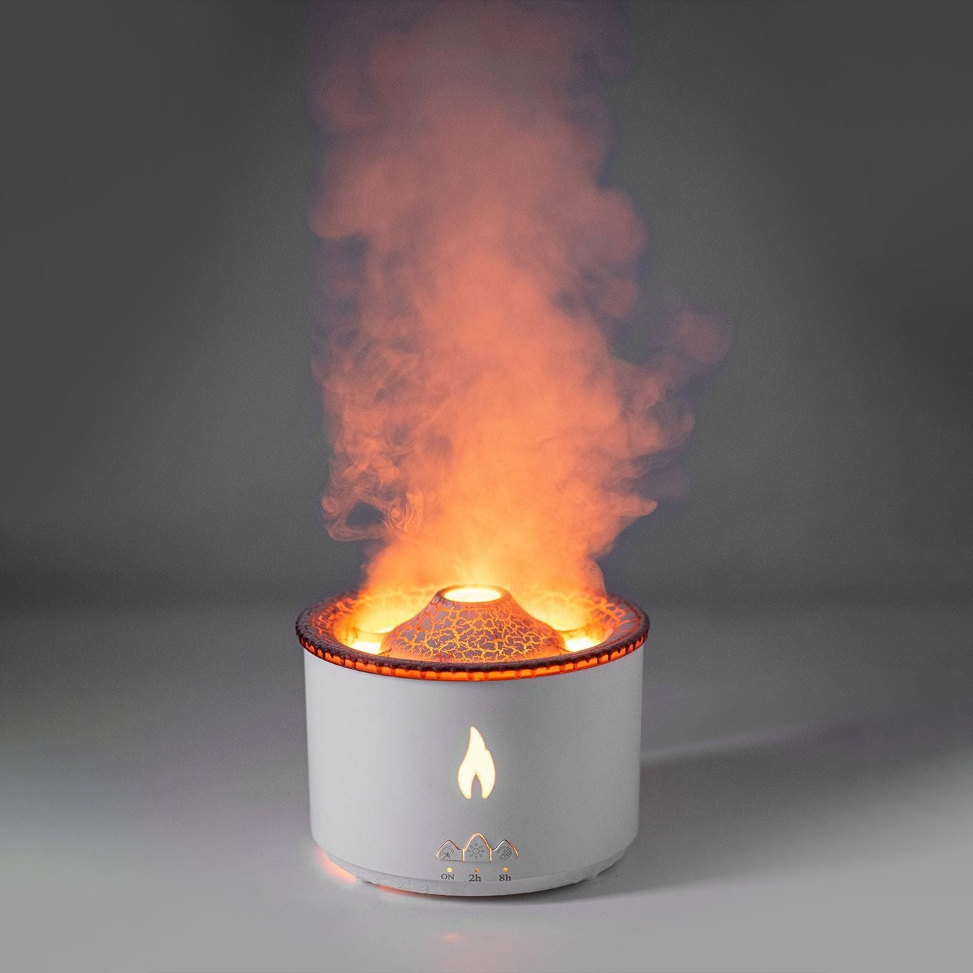  Ultrasonic Volcano Oil Humidifier Flame Aromatherapy Diffuser