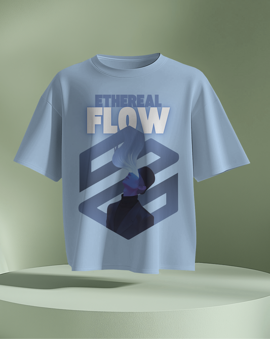Ethereal Flow - Oversized Tee