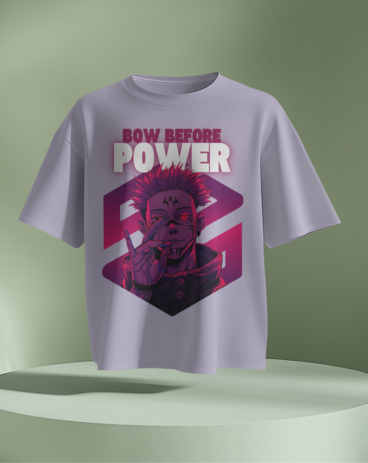 BOW BEFORE POWER – Oversized Tee