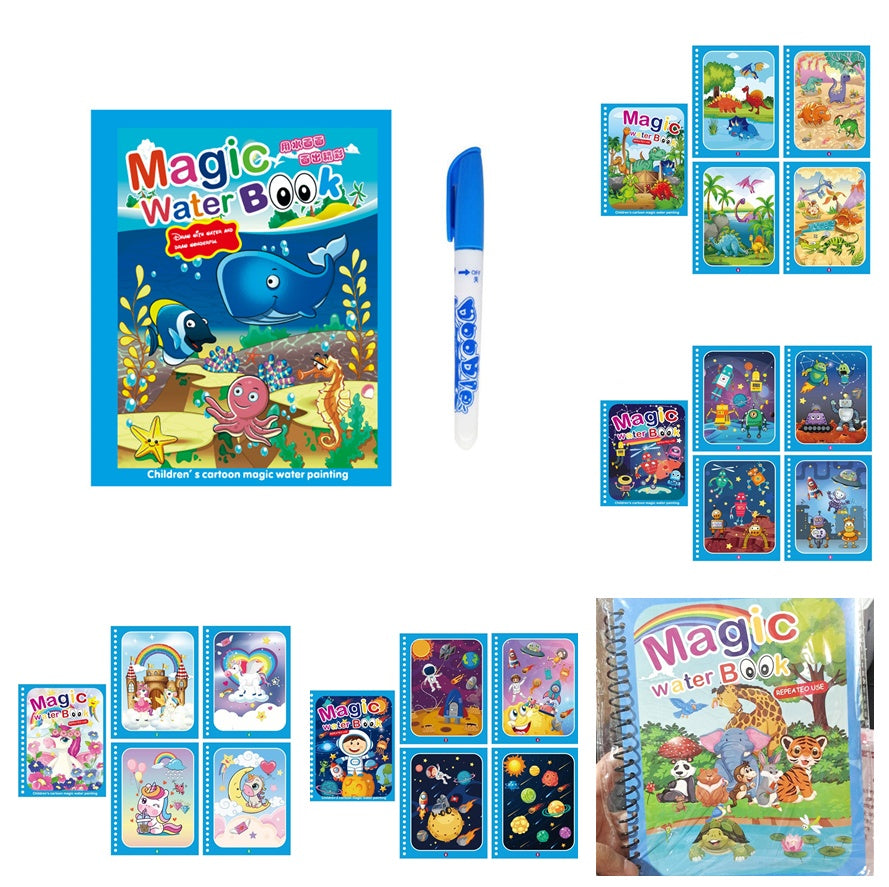 Childrens Creative Magic Water Painting Book