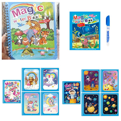 Childrens Creative Magic Water Painting Book