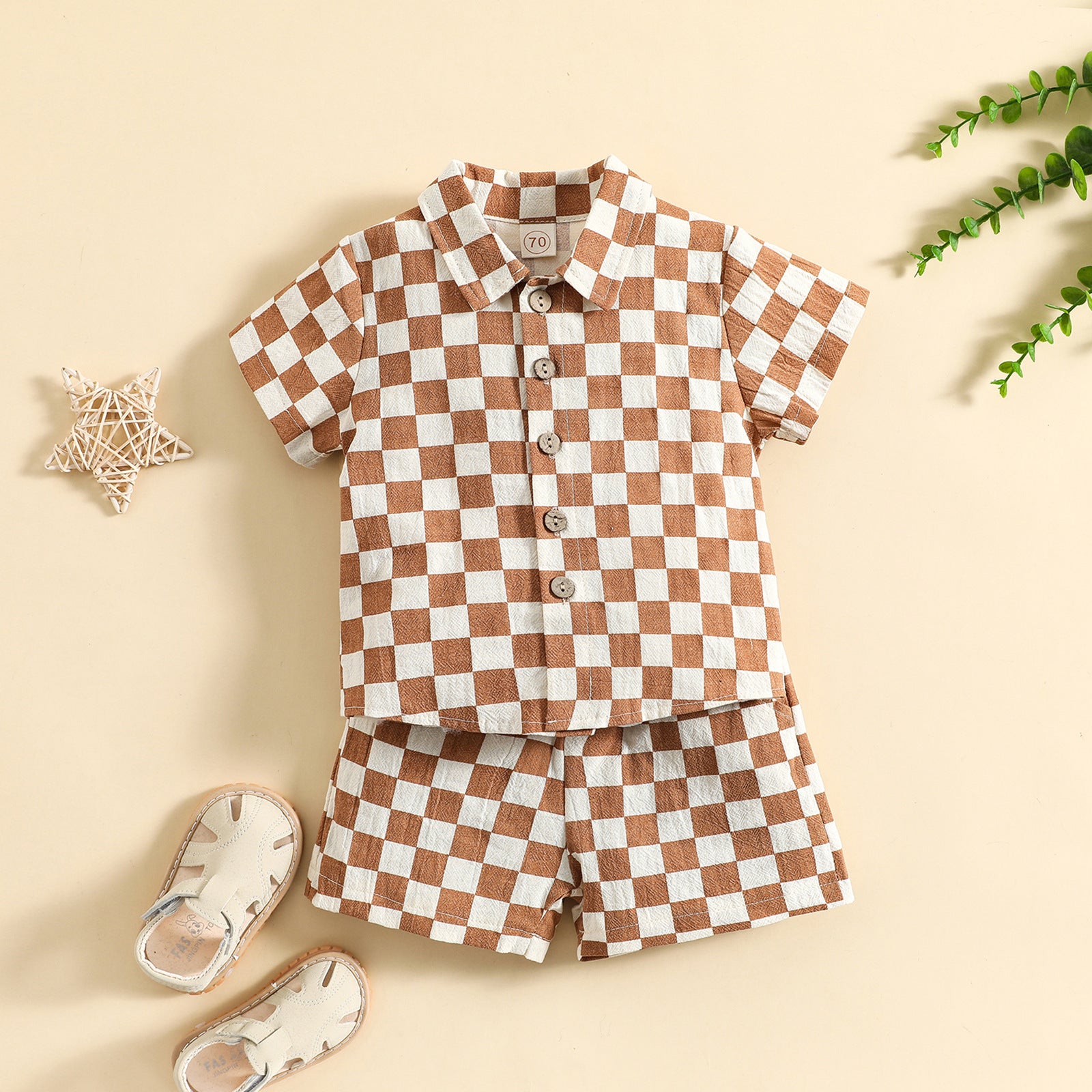 Cotton & Linen Short Sleeve Lapel Polo Shirt
