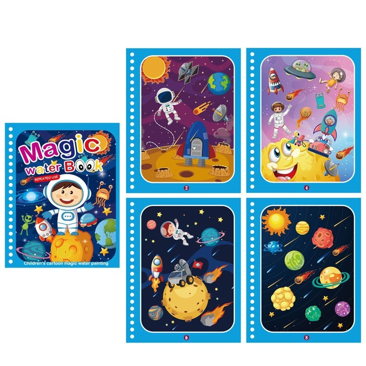 Childrens Creative Magic Water Painting Book