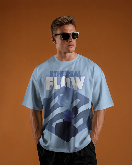 Ethereal Flow - Oversized Tee
