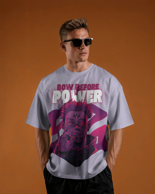 BOW BEFORE POWER – Oversized Tee